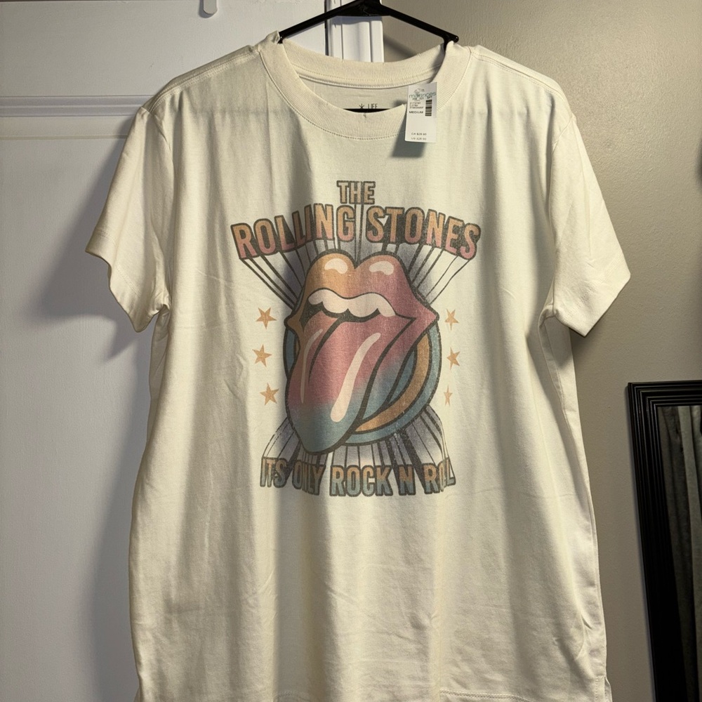Rolling Stones Graphic Tee - Cream